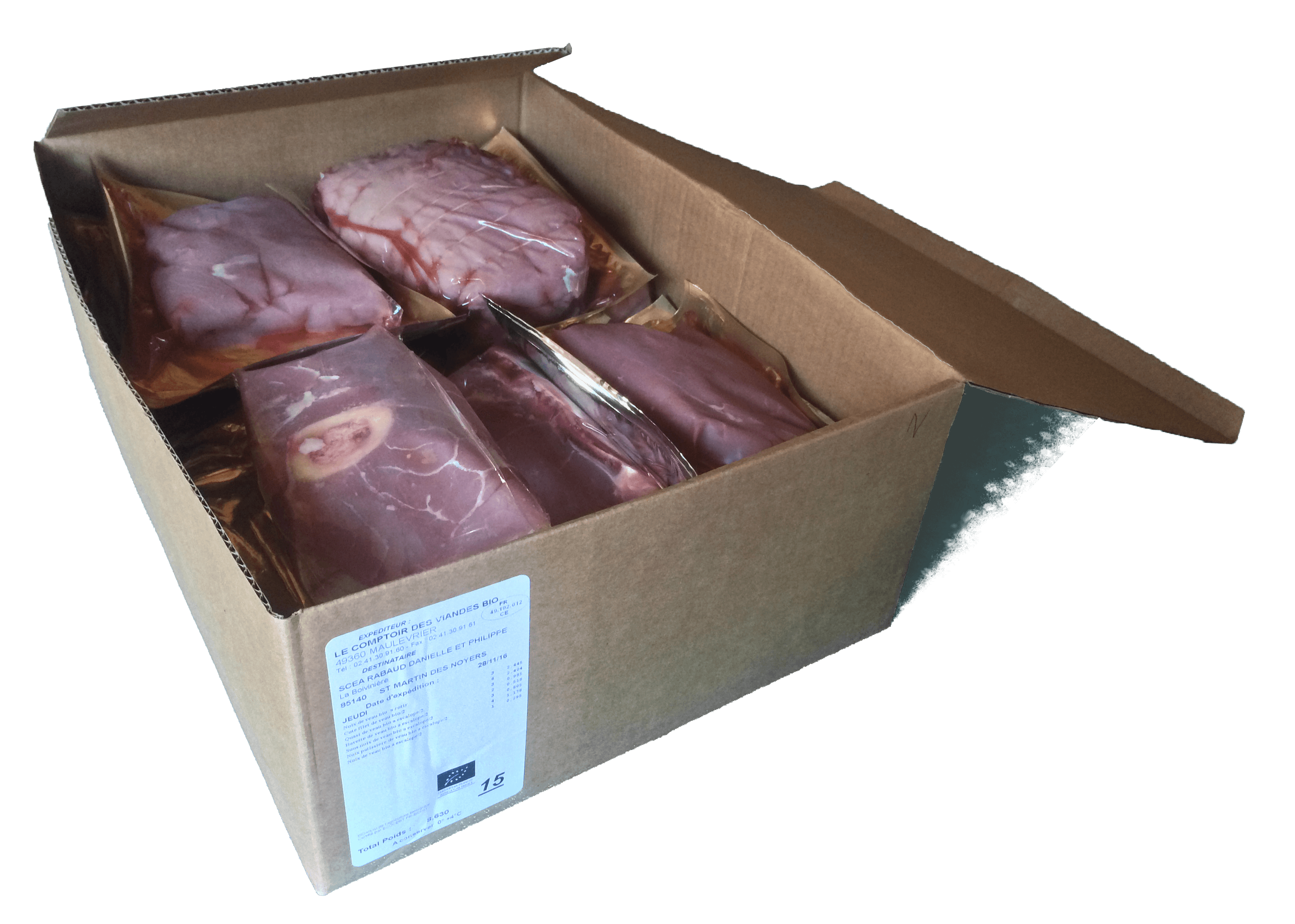 Colis de veau Image colis veau